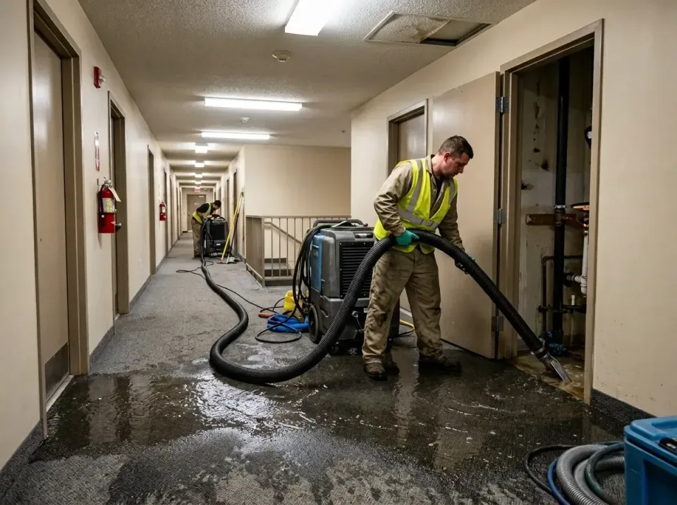 multi-unit-apartment-hallway-f-005 — frequently asked questions, Emergency Burst Pipe Water Extraction & Removal in Peaceful…
